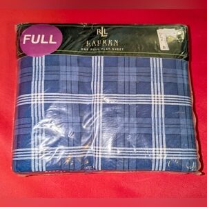 Vintage NWT Ralph Lauren Blue Checkered Plaid Sweetwater 90s Collection Nautical